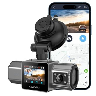 COOAU D20S Dual Dash Cam Review: 2.5K, GPS, Wi-Fi, Night Vision