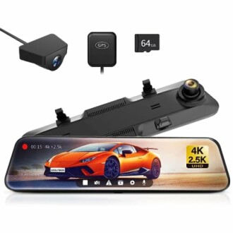 WOLFBOX G900 Rear View Mirror Camera Review: 4K Front and 2.5K Rear Dash Cam